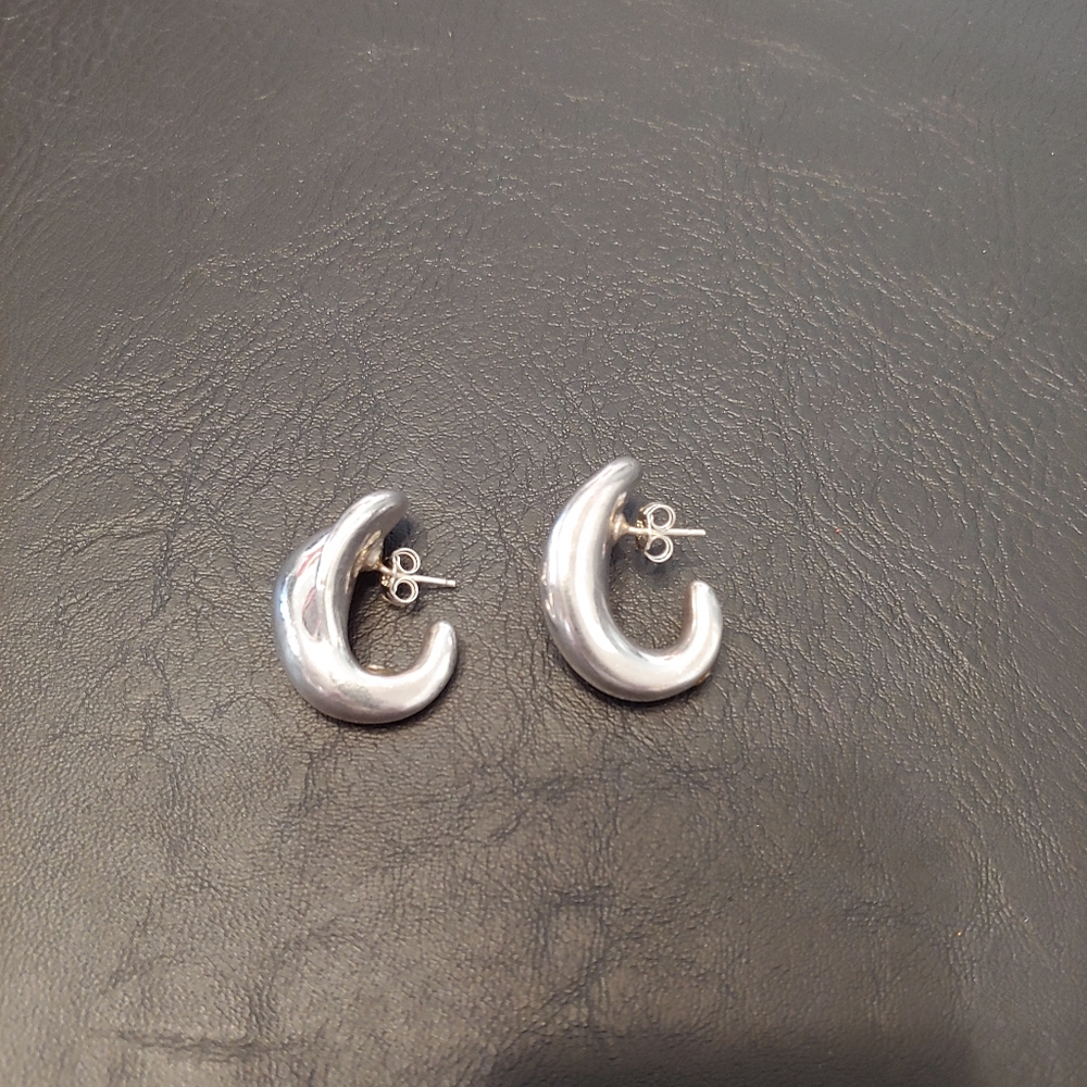 Statement Sterling Silver Earrings - image 2